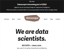 Tablet Screenshot of datascopeanalytics.com